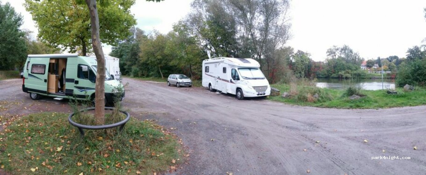 Betaalde camping car parkeerplaats , Aschaffenburg, Darmstädter Straße